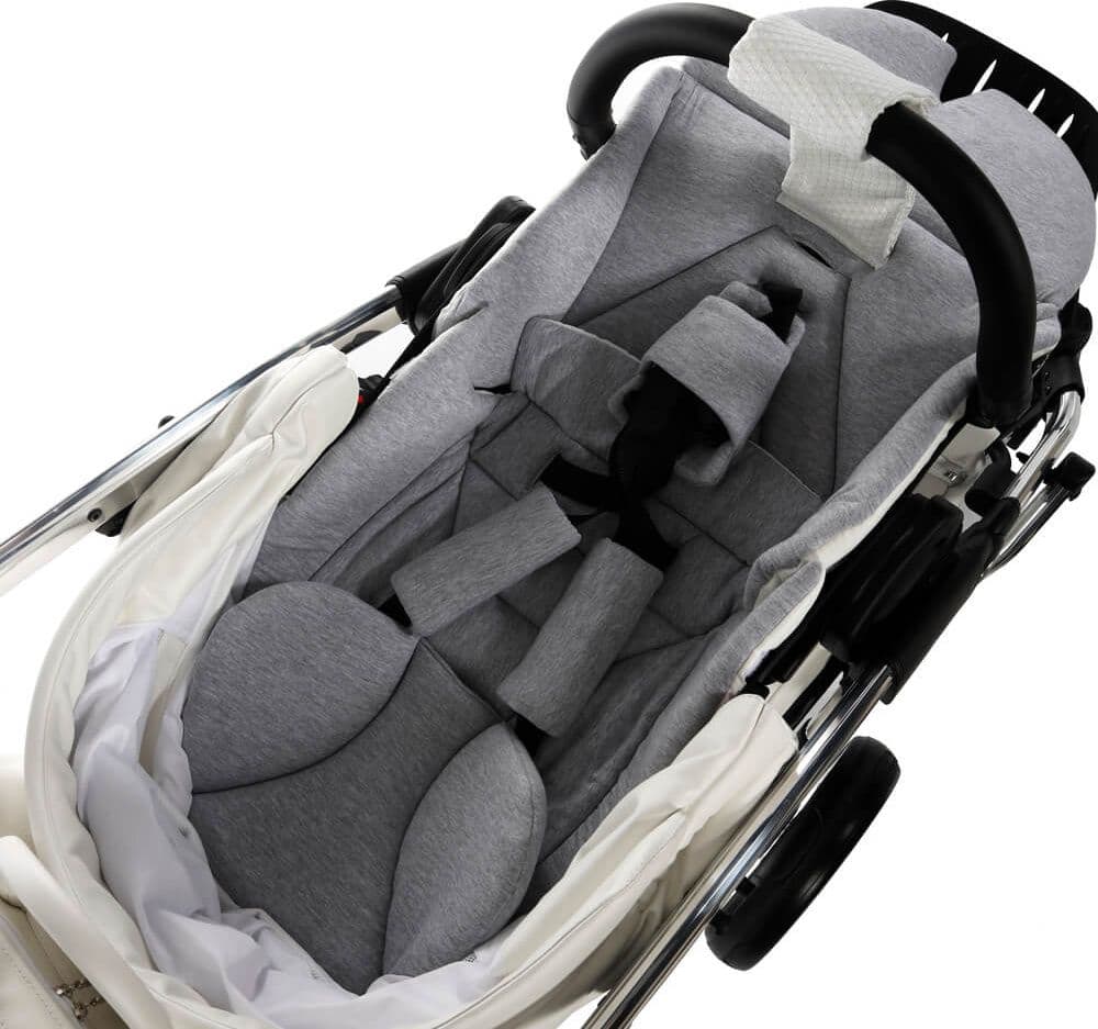 Diamond Individual V3 3 in 1 Pelle Bianco Telaio Cromato - 24