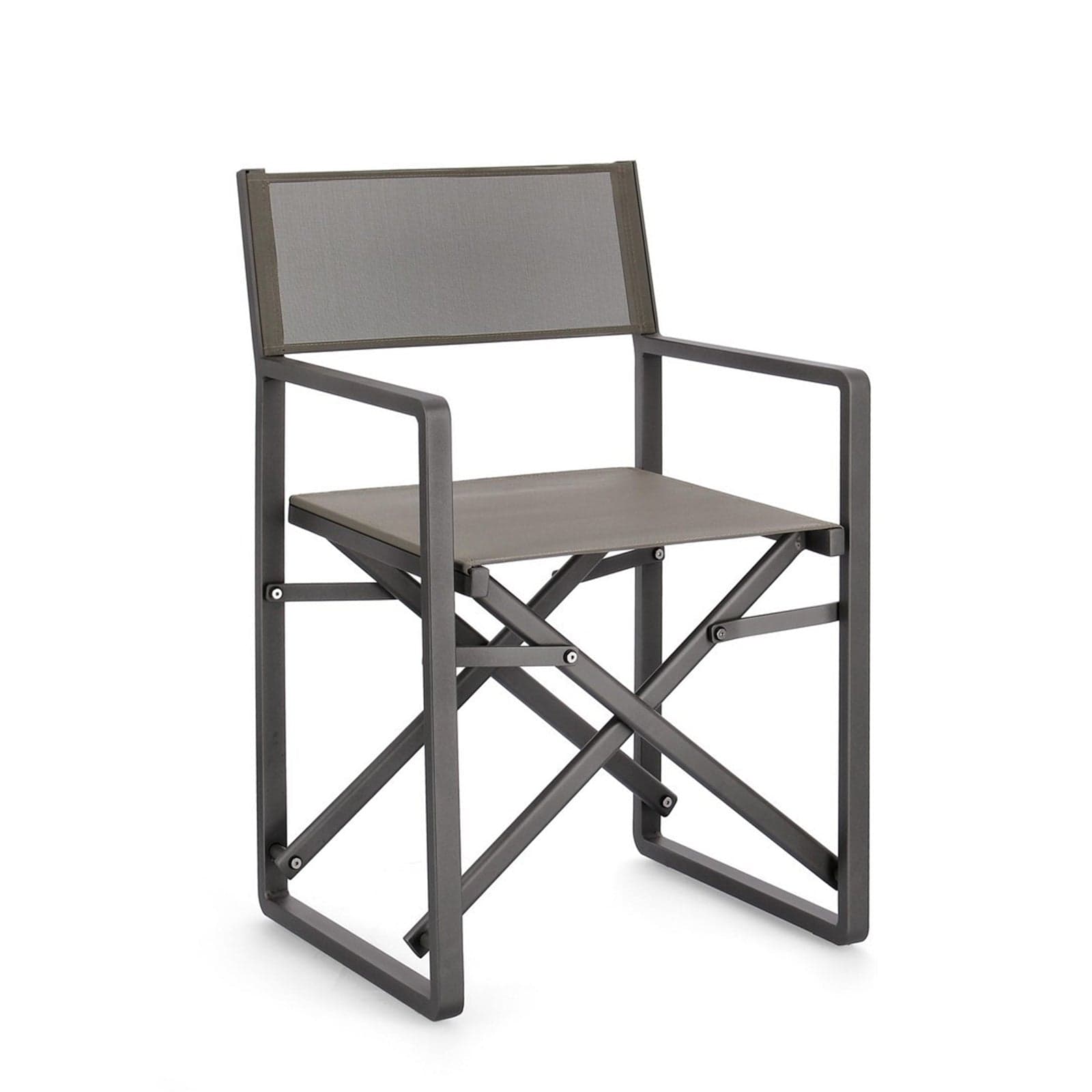 Sedia da regista "Konnor" struttura in alluminio, seduta in textilene, ideale per giardino in Sedie per tavolo da giardino Decor Space - Altamura, commercioVirtuoso.it