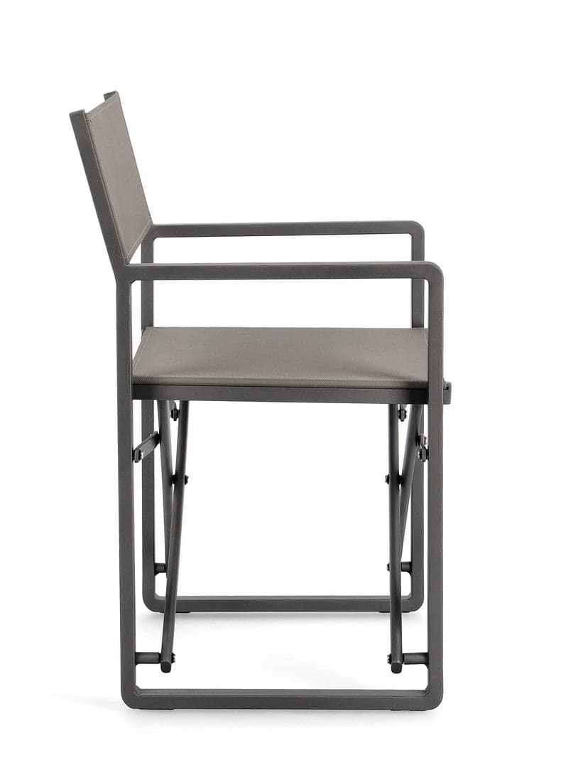 Sedia da regista "Konnor" struttura in alluminio, seduta in textilene, ideale per giardino in Sedie per tavolo da giardino Decor Space - Altamura, commercioVirtuoso.it