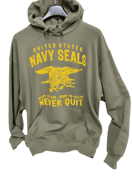 Felpa Navy Seals con cappuccio o senza vari colori - 4