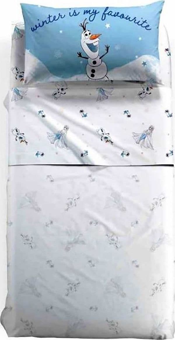 CALEFFI COMPLETO LENZUOLA LETTO 1 PIAZZA FROZEN WINTER Disney - 2
