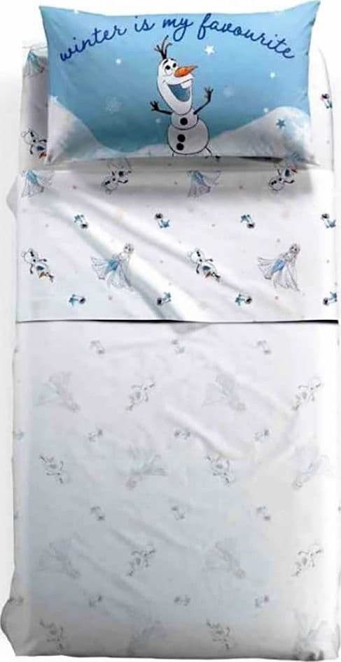 CALEFFI COMPLETO LENZUOLA LETTO 1 PIAZZA FROZEN WINTER Disney - 2