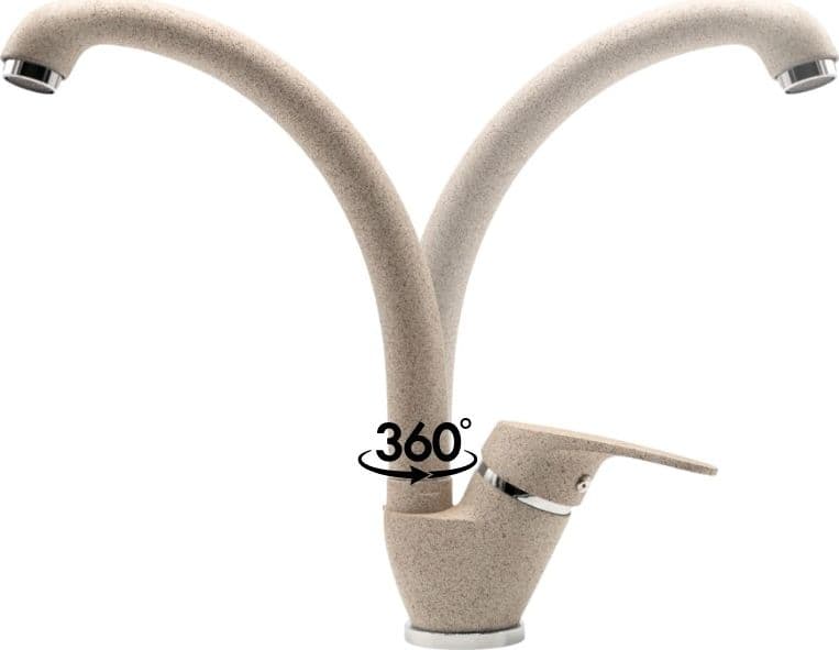 OGOMONDO Miscelatore Oslo Orientabile Ottone Colorato per Lavello Cucina - 24