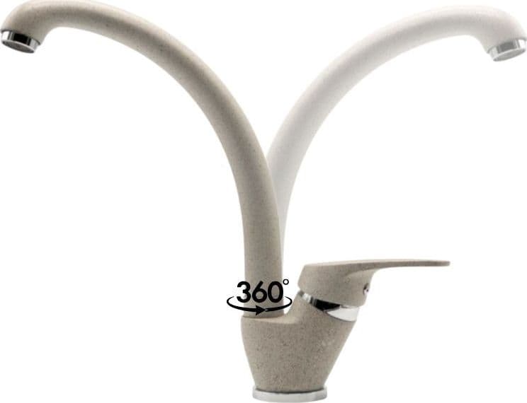 OGOMONDO Miscelatore Oslo Orientabile Ottone Colorato per Lavello Cucina - 30