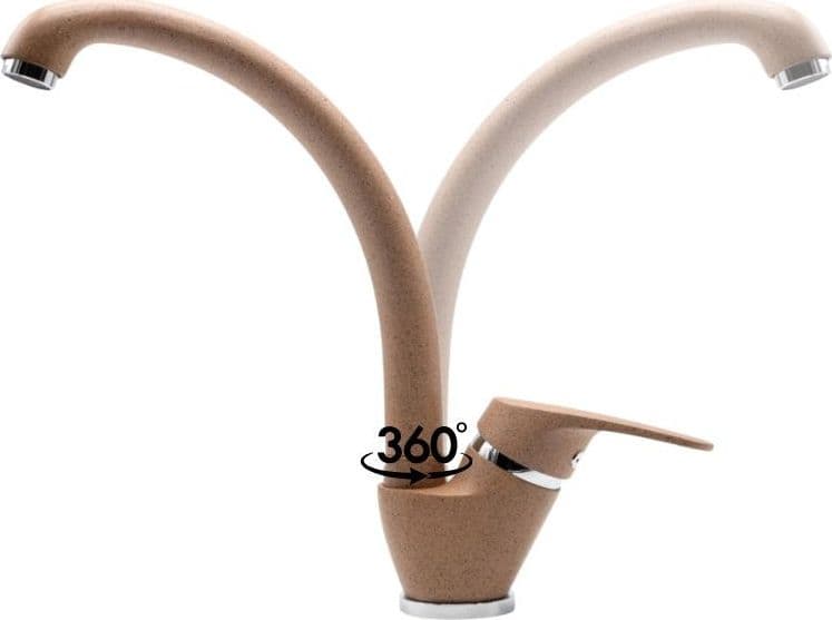 OGOMONDO Miscelatore Oslo Orientabile Ottone Colorato per Lavello Cucina - 36