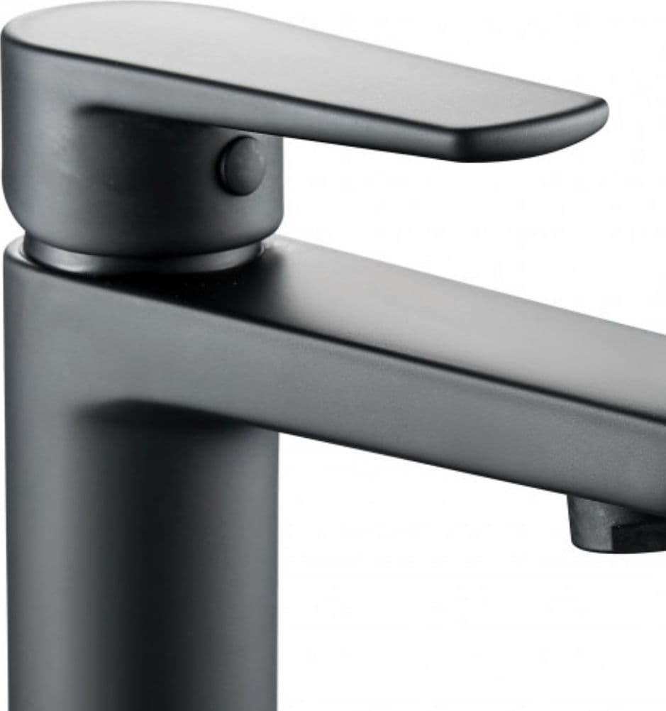 Miscelatore Rubinetto Africa per Lavabo in Ottone Colore Nero con Piletta - 3