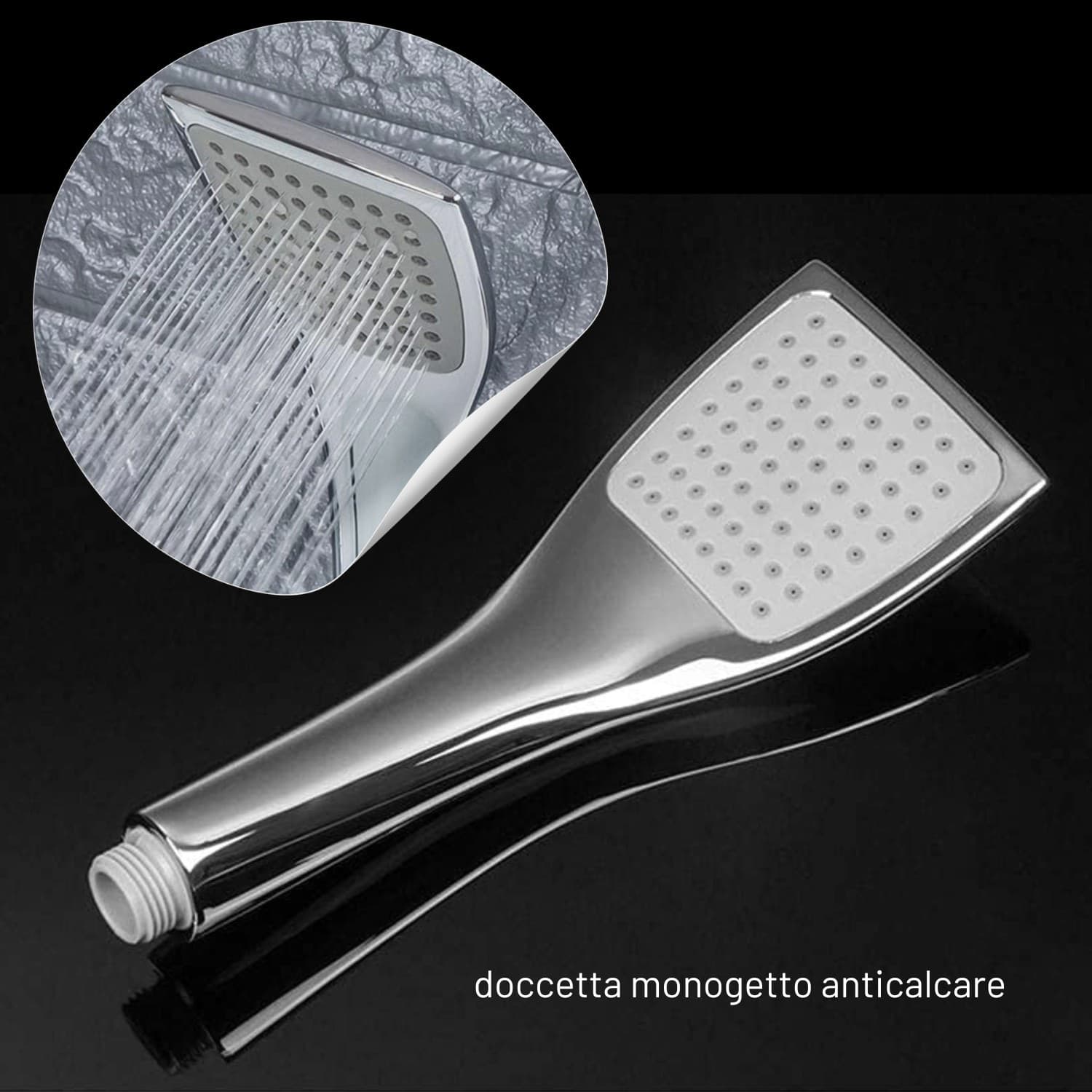 Miscelatore Esterno Vasca Francia Con Deviatore Rubinetto Monocomando Cromato Ogomondo - 7