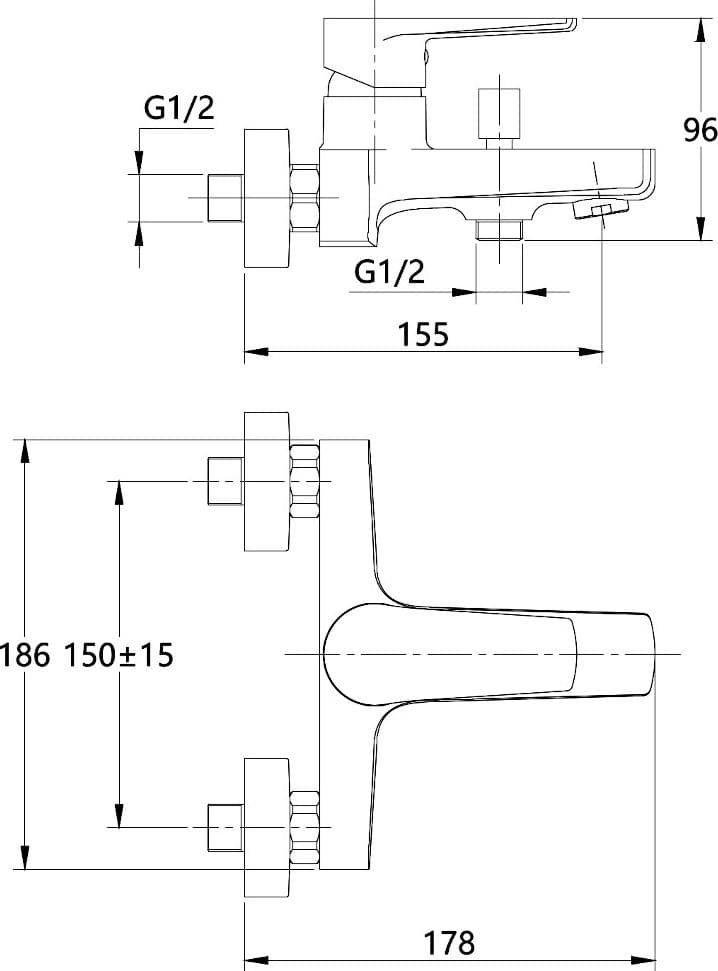 Tris Rubinetti Miscelatori Bidet Lavabo Esterno Vasca Linea Asia Cromata Bagno - 4