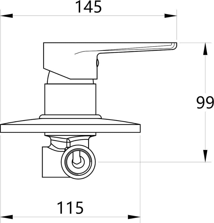 Tris Rubinetti Miscelatori Bidet Lavabo Doccia ad incasso Linea Asia Cromata - 4