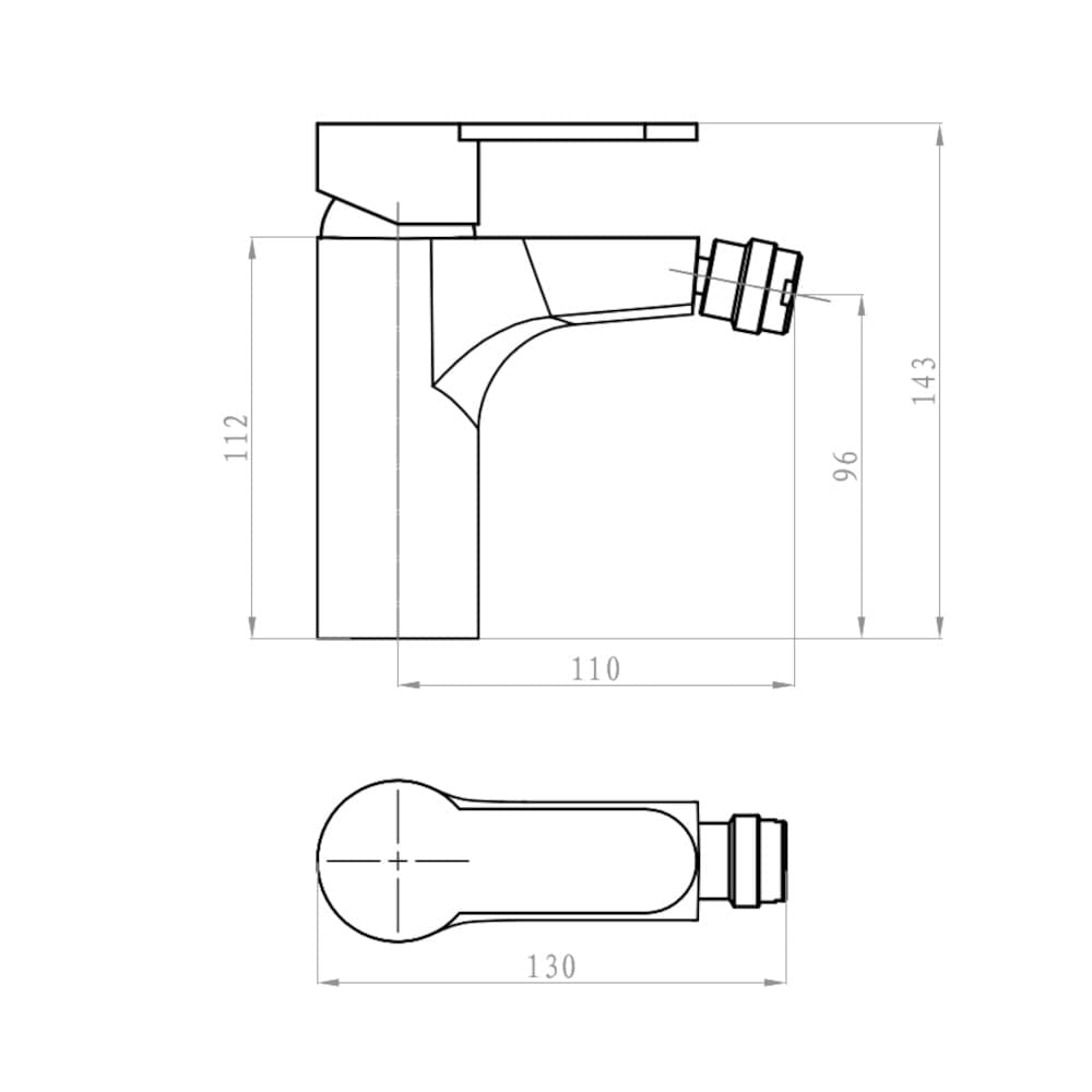 Miscelatore Rubinetto Bidet Cromato + Miscelatore Rubinetto Lavabo Cromato + Miscelatore Doccia Ad Incasso Da Parete - 3