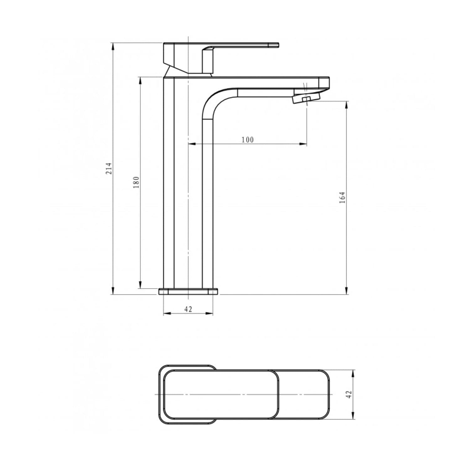 Miscelatore Rubinetto Lavabo Appoggio Bocca Alta Francia Cromato Bagno Casa Ogomondo - 7