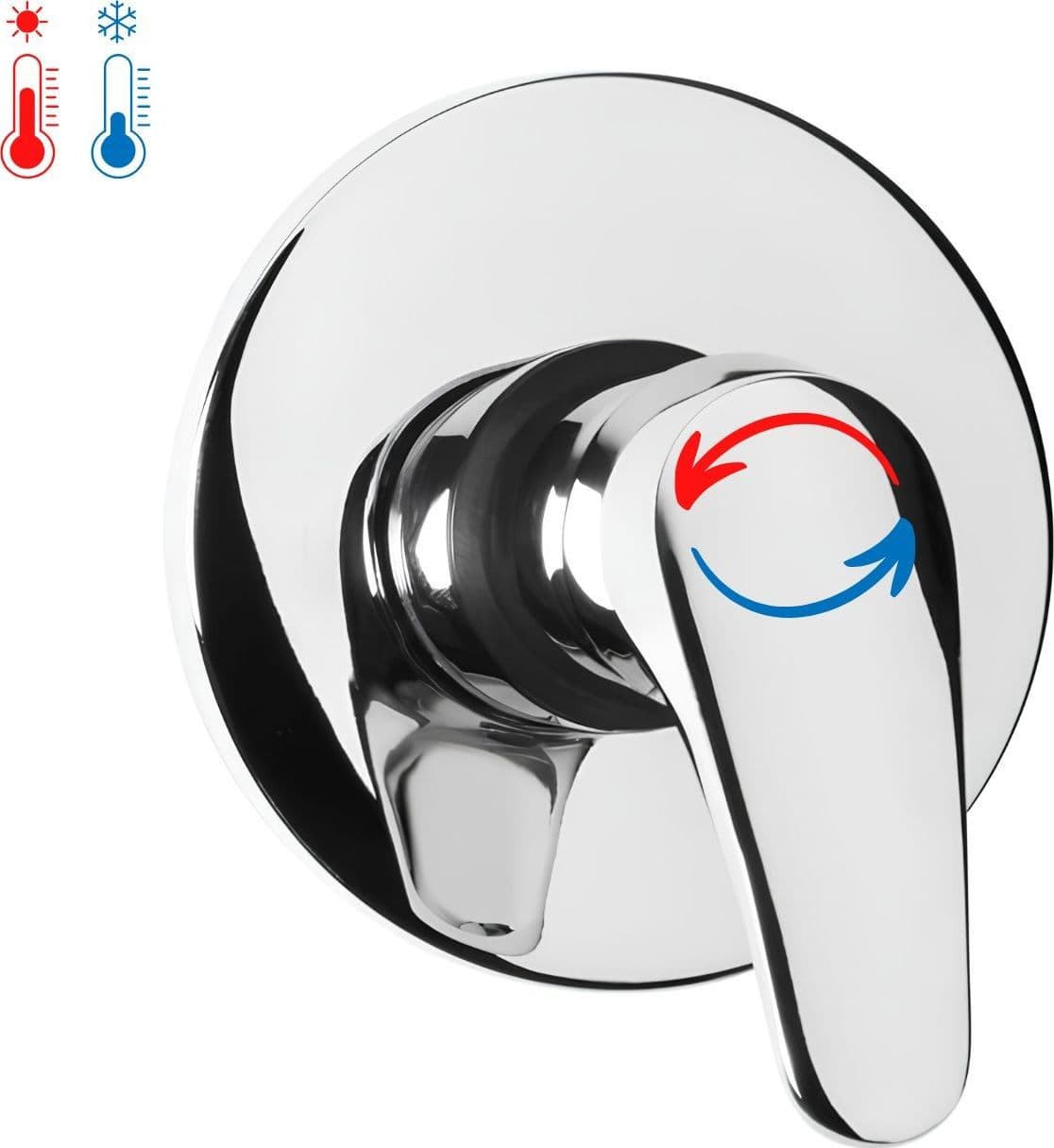Miscelatore Doccia Ad Incasso Da Parete Rubinetto Monocomando Cromato Fai da te/Attrezzature per cucine e bagni/Attrezzature per bagni/Rubinetti per docce e vasche da bagno e parti/Rubinetti per doccia Ogomondo - Martina Franca, Commerciovirtuoso.it