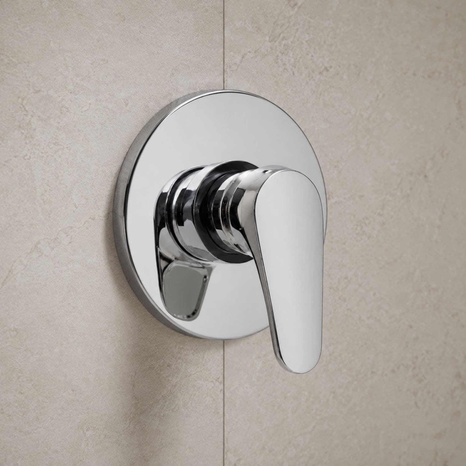 Miscelatore Doccia da Parete Europa ad Incasso Ottone Colore Cromato Bagno - 5