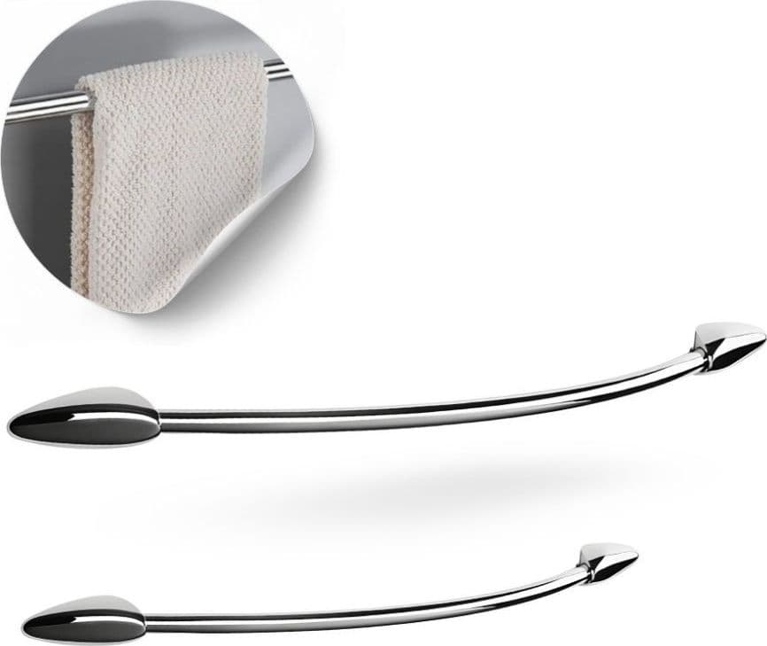 Set 9 Pezzi Accessori da Bagno Odissea Acciaio Cromato dal design moderno - 3
