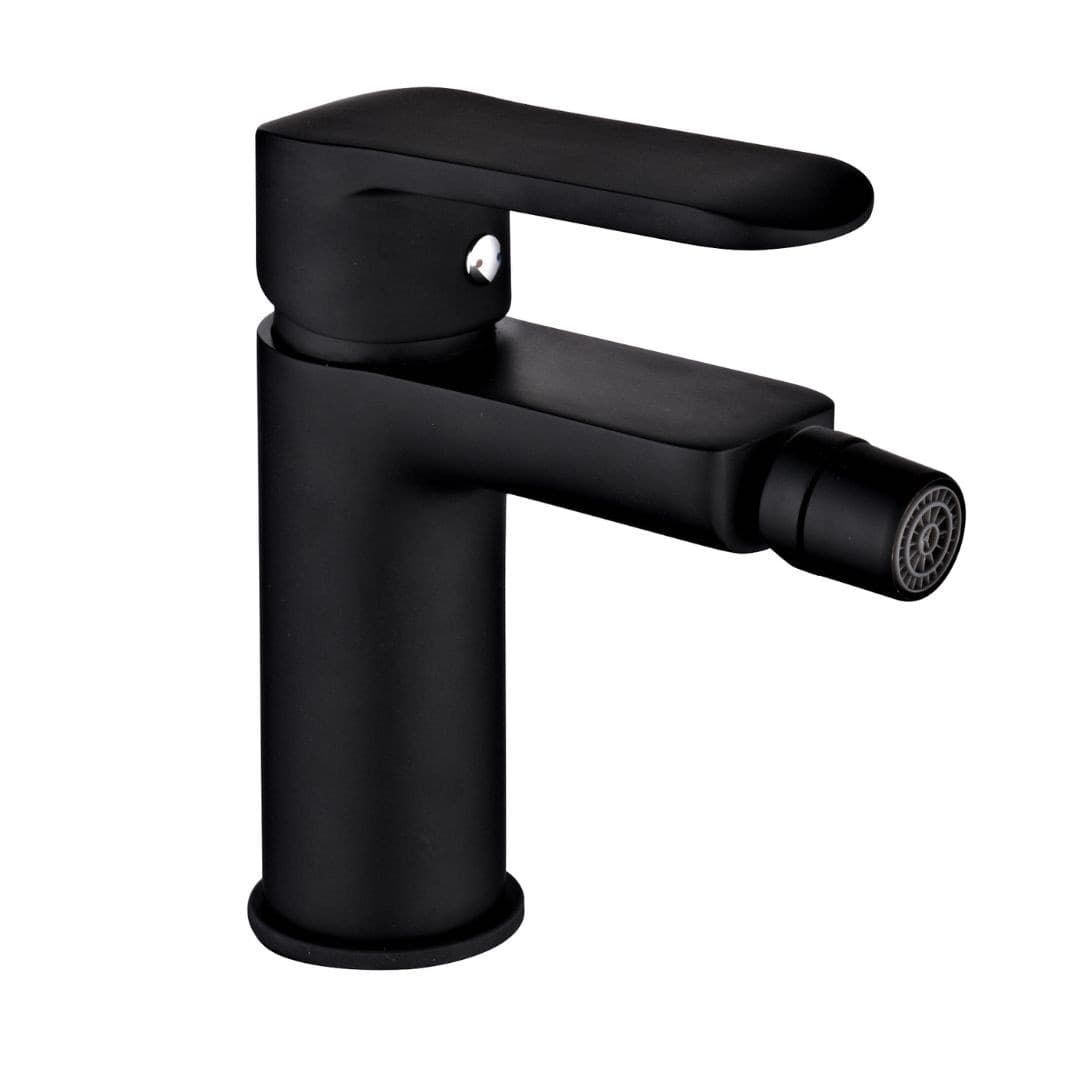 Coppia di Miscelatore Rubinetto Bidet e Miscelatore Lavabo Linea Puma Nero Opaco - 6