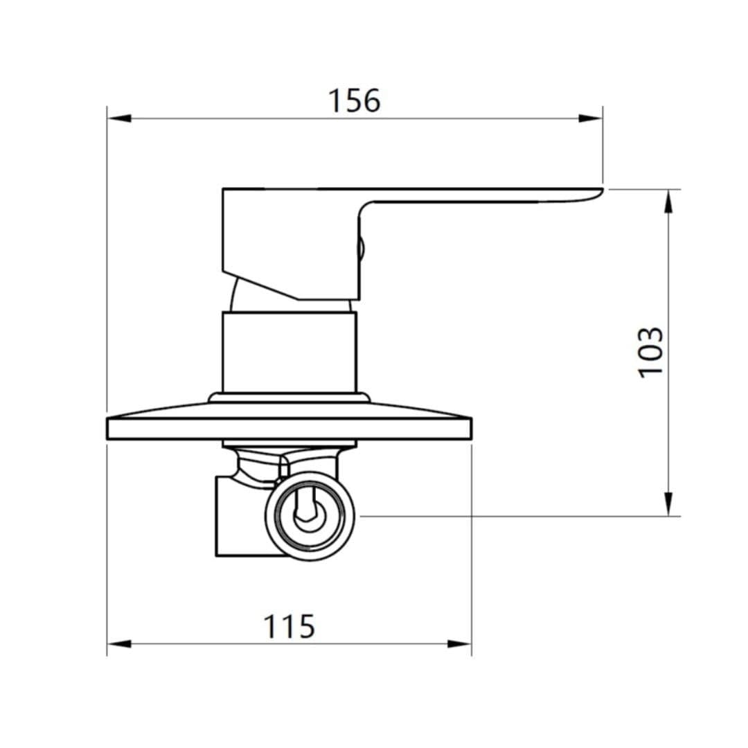 Tris Rubinetti Miscelatori Bidet Lavabo Doccia ad incasso Linea Puma Nero Opaco - 9