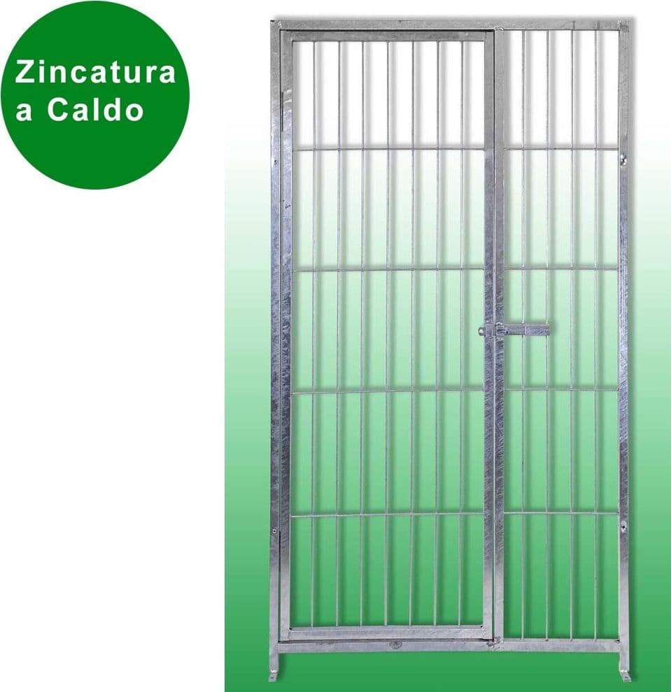 Box per Cani in Legno e Rete con Zincatura a Caldo da 300x200x Altezza 180 Cm - 9