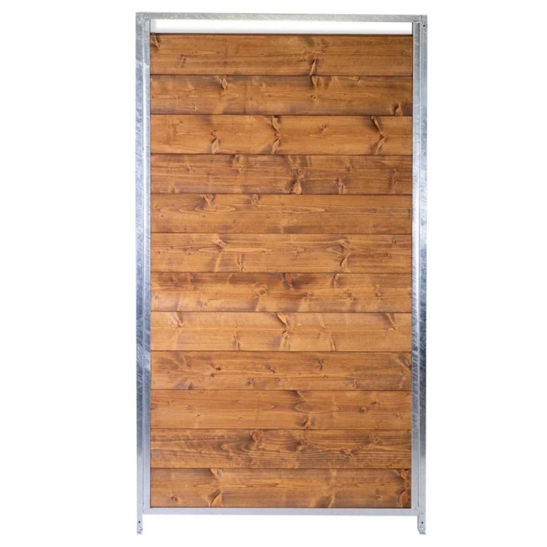 Box per Cani da Esterno Coperto e Retro in Legno Zincatura Elettrolitica da 200x200xh180 Cm - 12