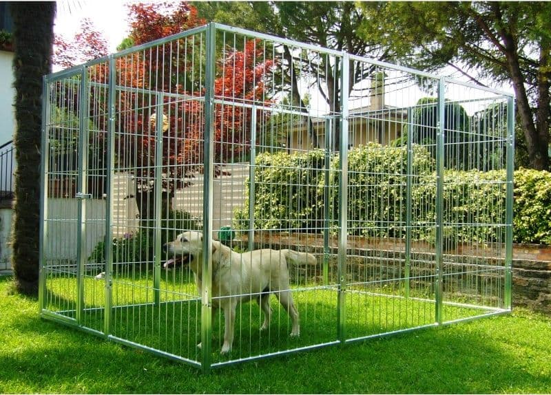 2 Pannelli di Recinzione con Porta Zincatura a Caldo da 1xh1,80 Metri - 7