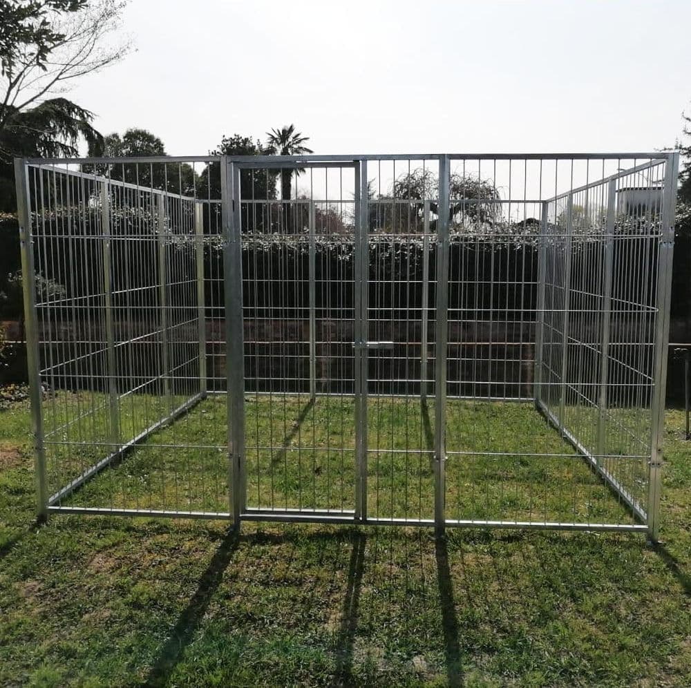 Box per Cani da Esterno con Zincatura Elettrolitica da 300x300x Altezza 180 Cm - 12