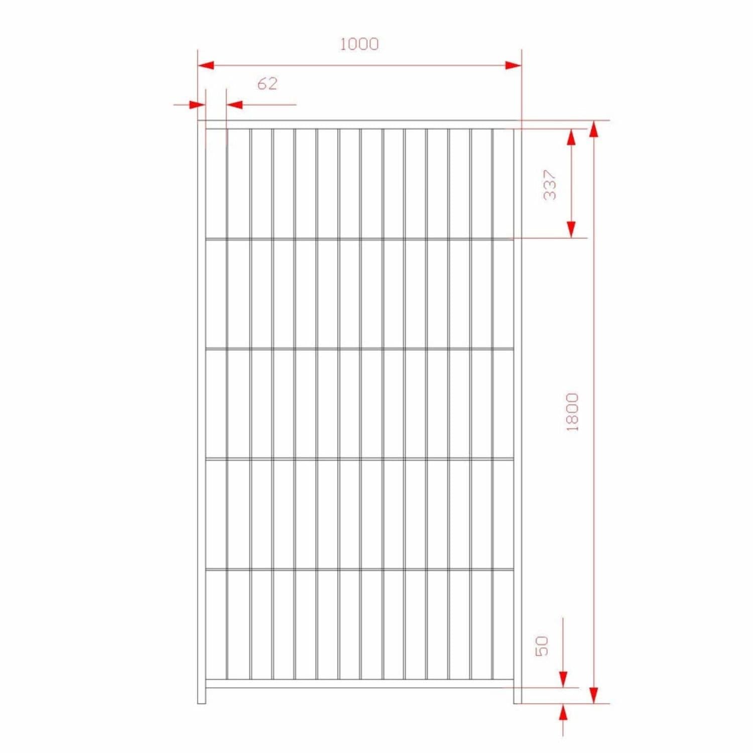2 Box per Cani Predisposizione alla Copertura Zincato Ciascuno da 300x200x Altezza 180 Cm - 7