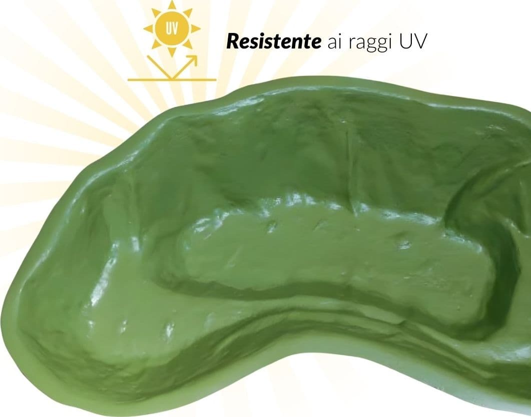 Laghetto da Giardino Nemi da Litri 270 Dimensioni 185x115xh36 Cm - 7