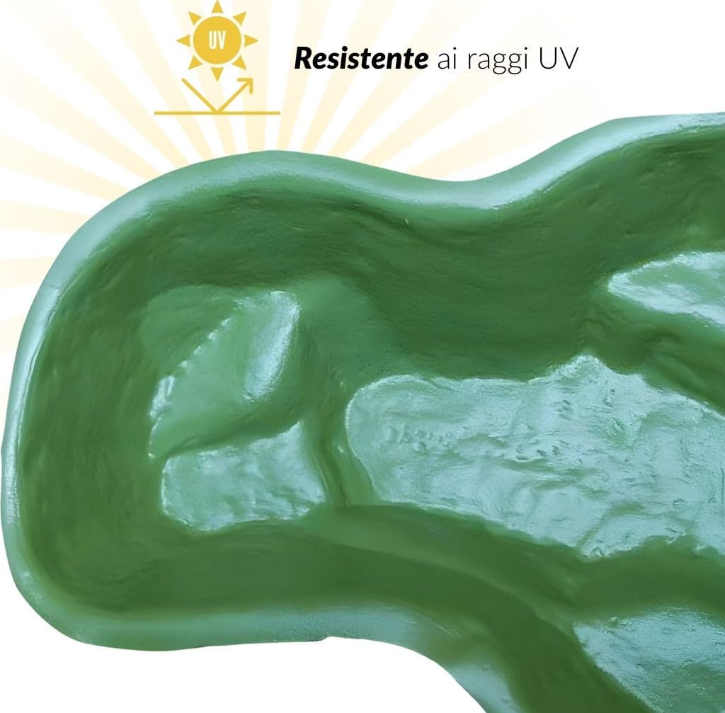 Laghetto da Giardino Green Bracciano Litri 220 Dimensioni 136x100xh34 Cm - 7