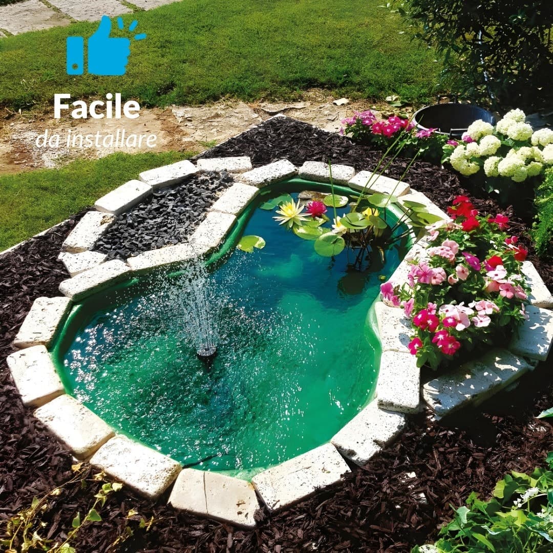 Laghetto da Giardino Green Bracciano Litri 220 Dimensioni 136x100xh34 Cm - 8