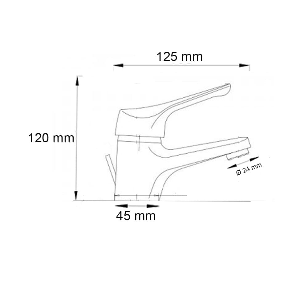 Ogomondo Kit Miscelatore Rubinetto Per Bidet e Lavabo Serie Tower Cromato Bagno - 3