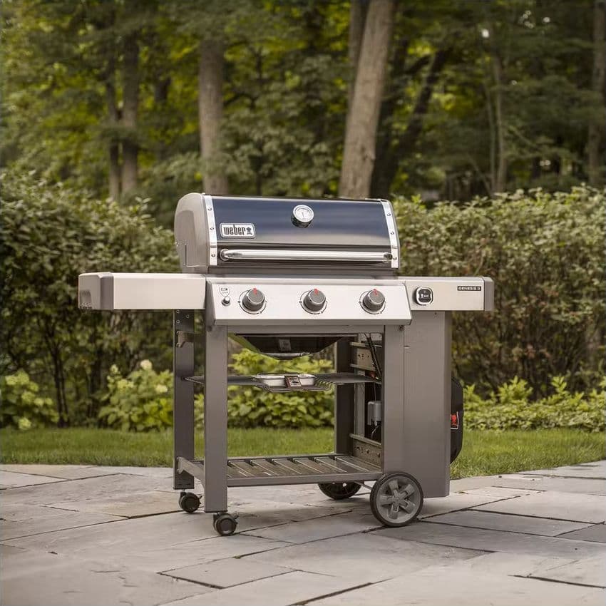 Weber Barbecue a Gas GPL Genesis E-310 GBS Acciaio Nero con Ruote Girevoli - 10