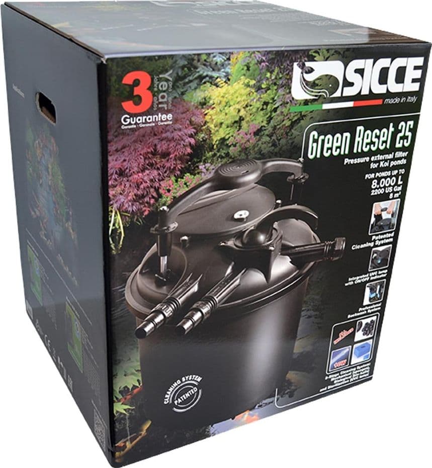 Sicce Green Reset 25 Litri Filtro Esterno per Laghetto con UVC - 2