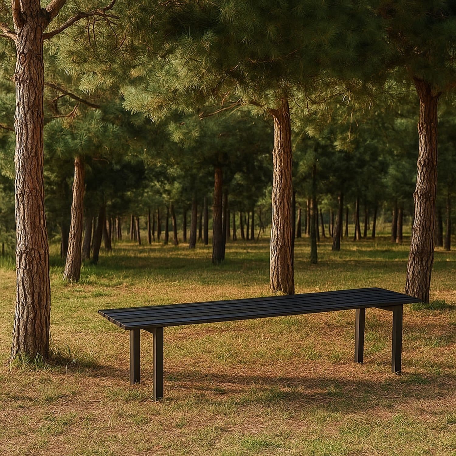 Panca da Giardino Modello Milano in Acciaio Lunghezza 100 Cm - 5