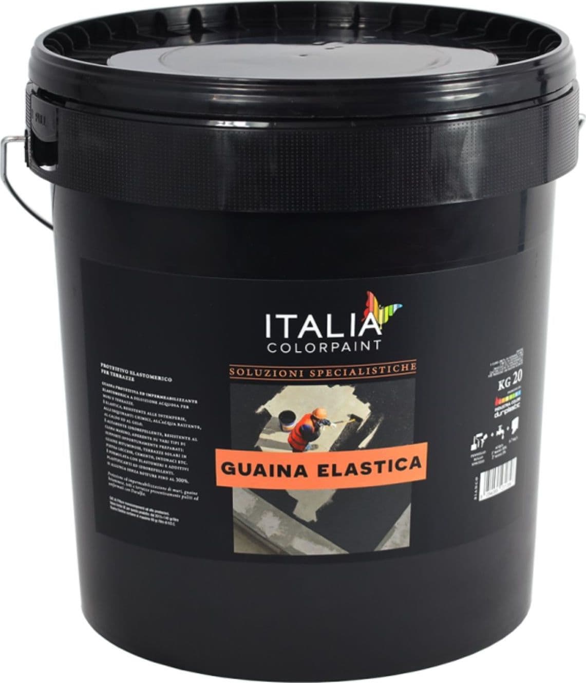 Italia Colorpaint Guaina Liquida Elastica Protettivo Elastomerico per Terrazze