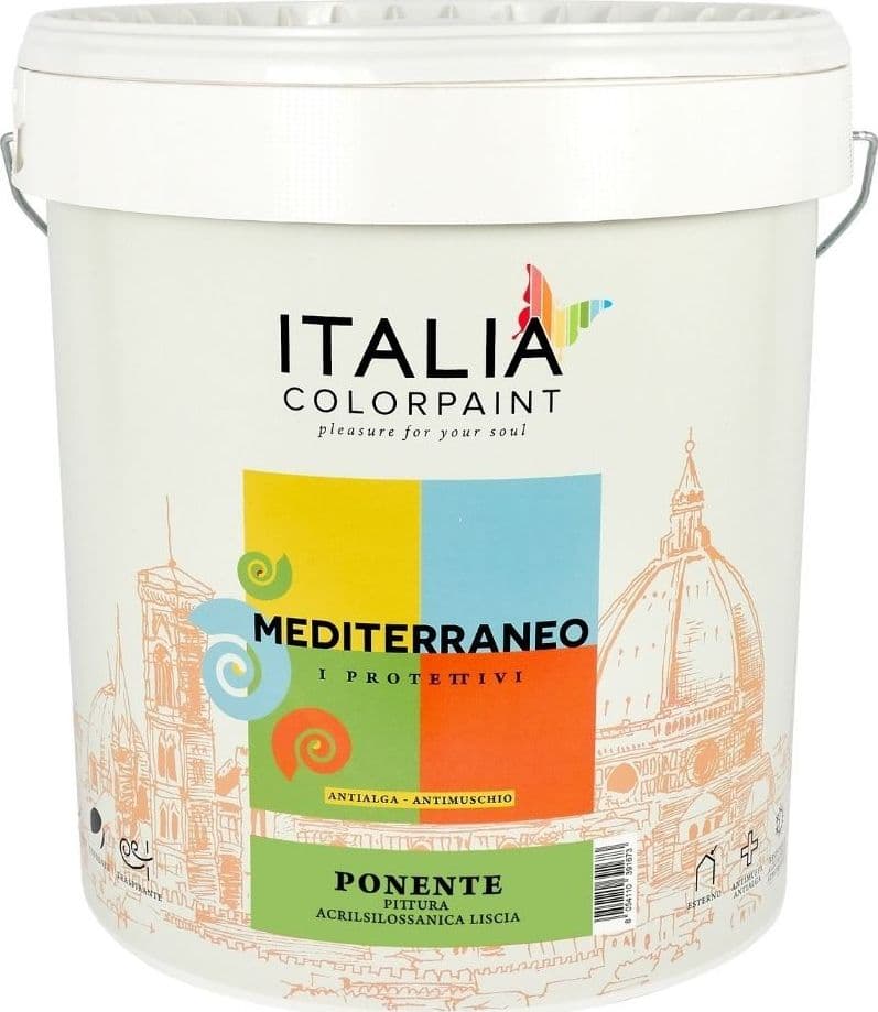 Mediterraneo Ponente Idropittura Acrilsilossanica liscia Protettivo Antialga - 4