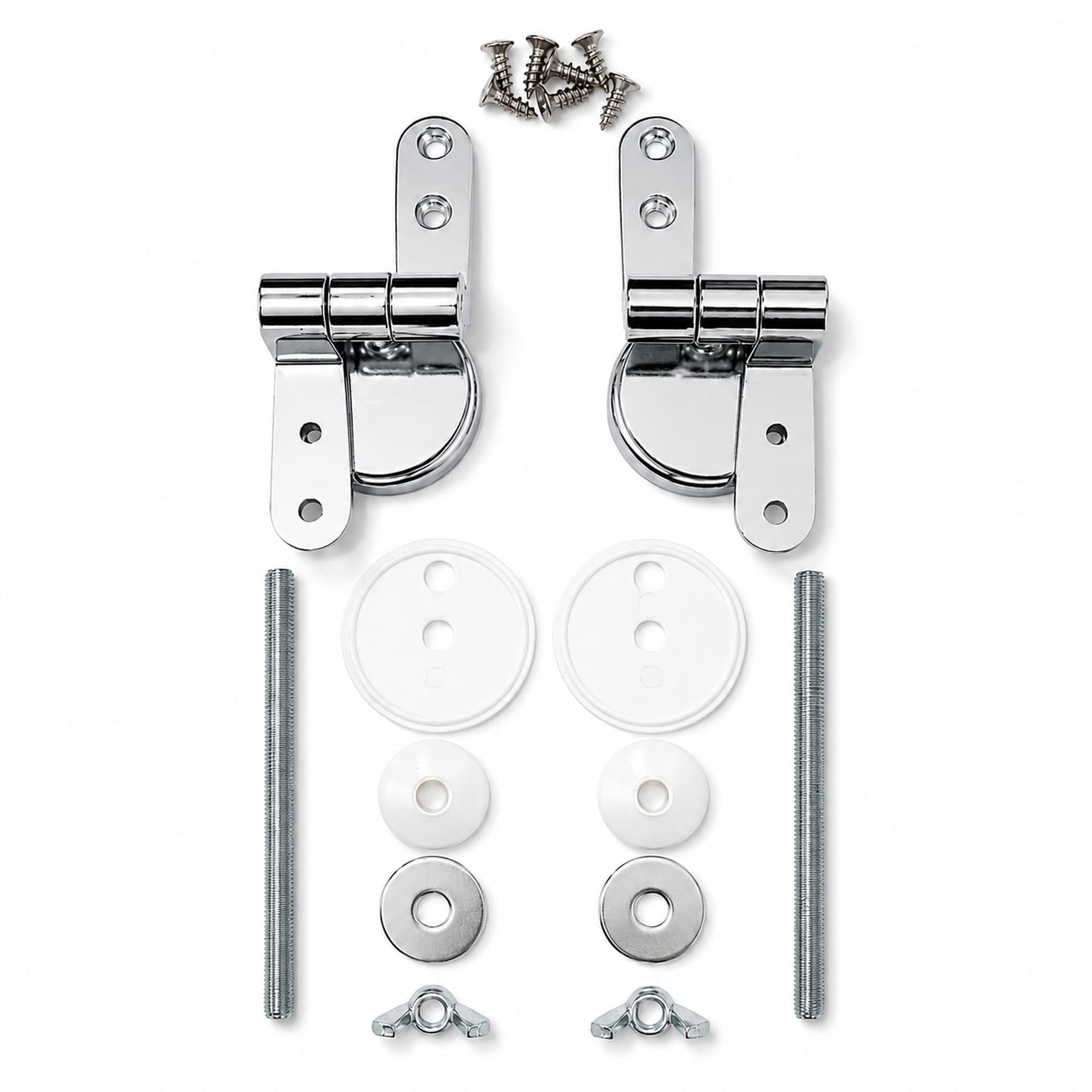 Coppia Di Cerniere Per Sedile Copri Wc Installazione Standard - 2