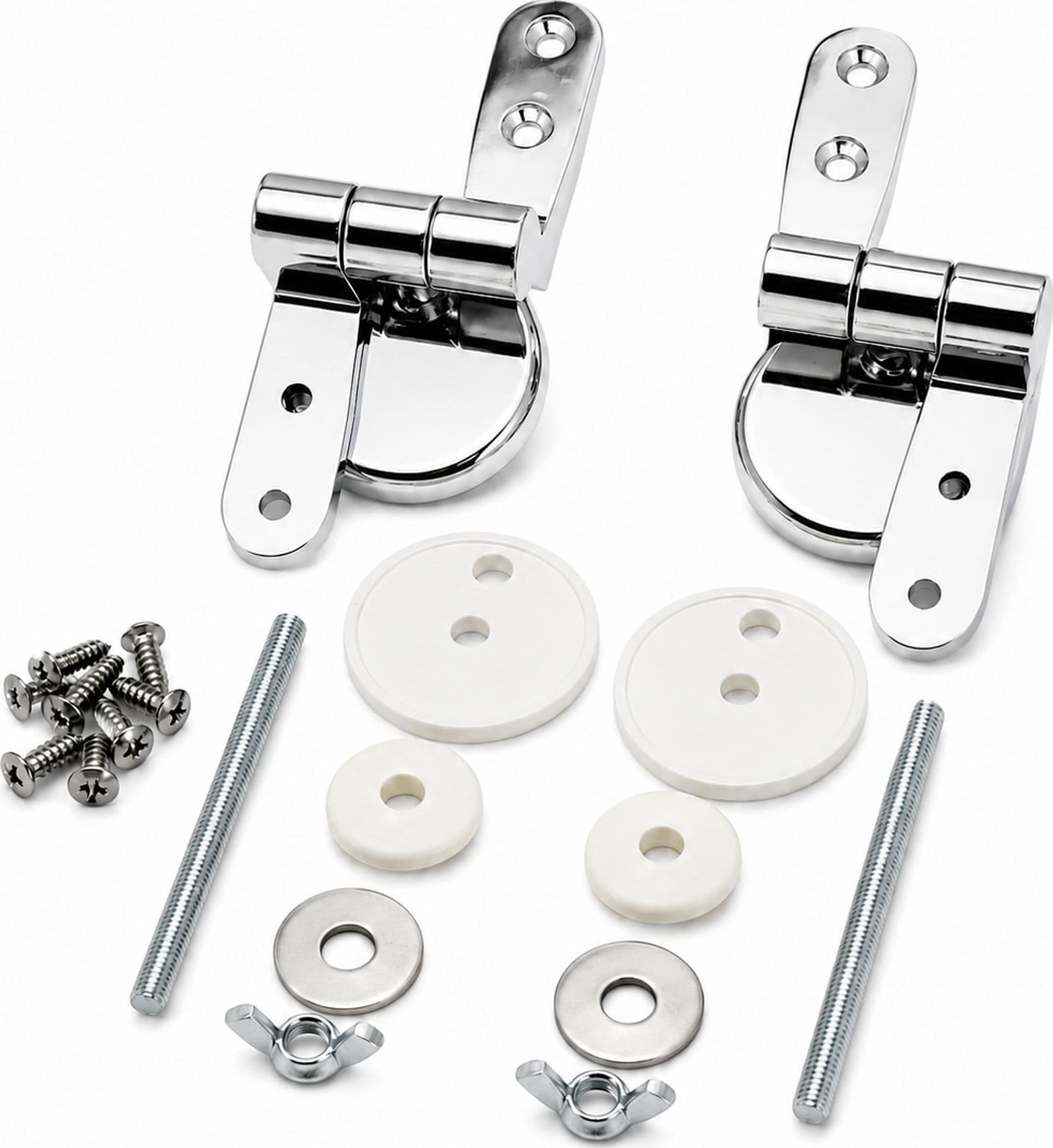Coppia Di Cerniere Per Sedile Copri Wc Installazione Standard - 6