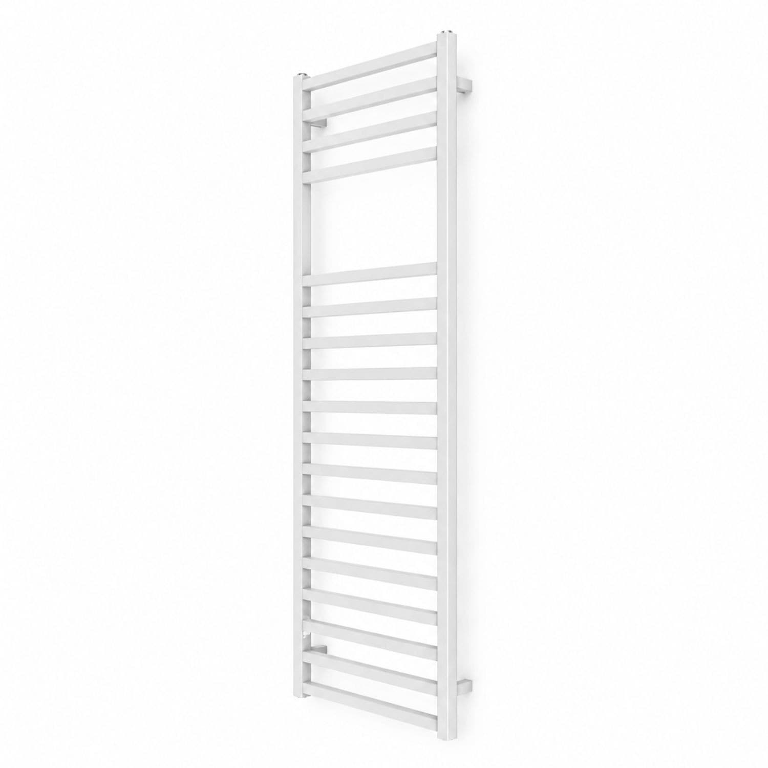Termoarredo Bagno Scaldasalviette Forma Square Bianco Opaco Profilo Quadro - 17