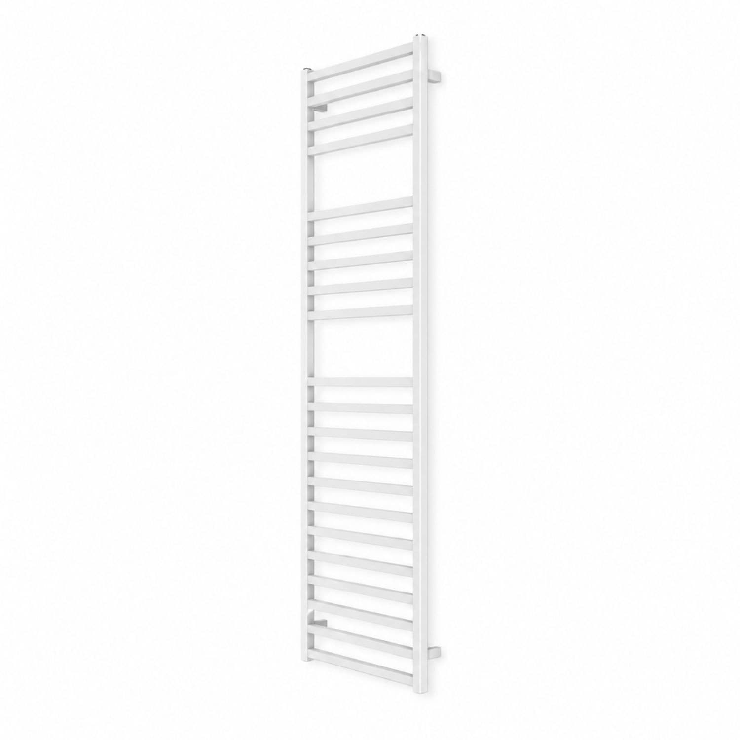 Termoarredo Bagno Scaldasalviette Forma Square Bianco Opaco Profilo Quadro - 22