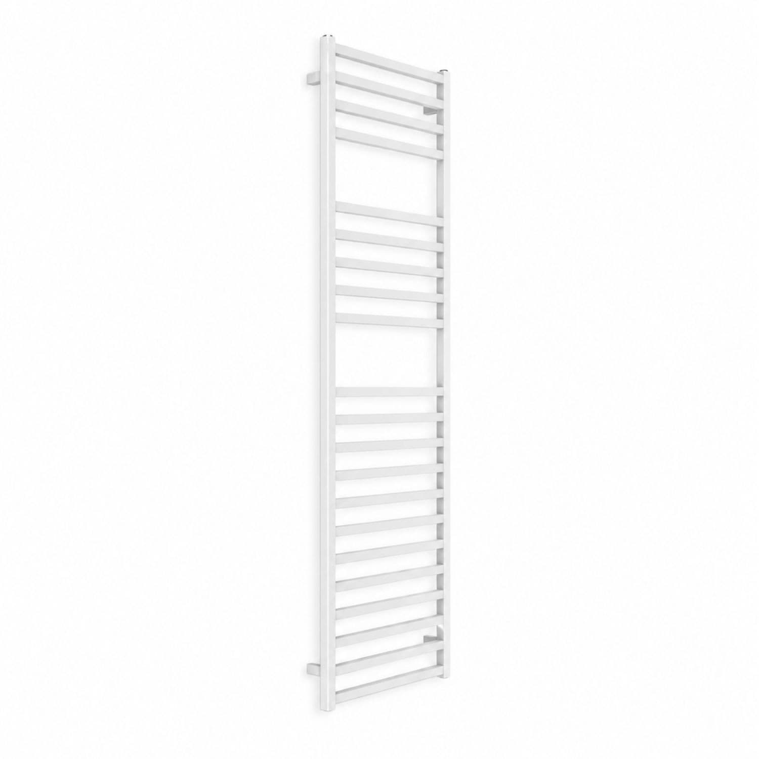 Termoarredo Bagno Scaldasalviette Forma Square Bianco Opaco Profilo Quadro - 34