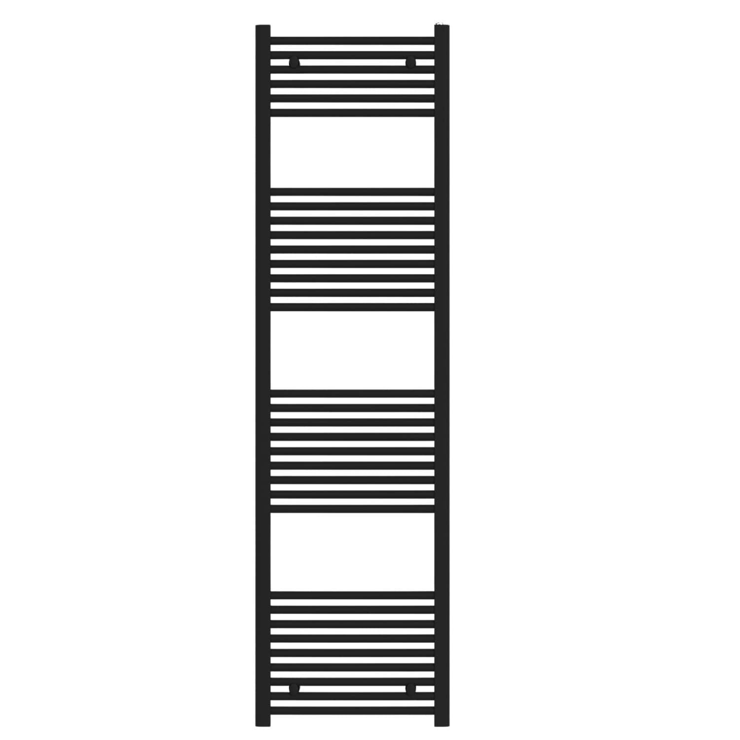 Termoarredo Bagno Scaldasalviette In Acciaio Nero Opaco - 48