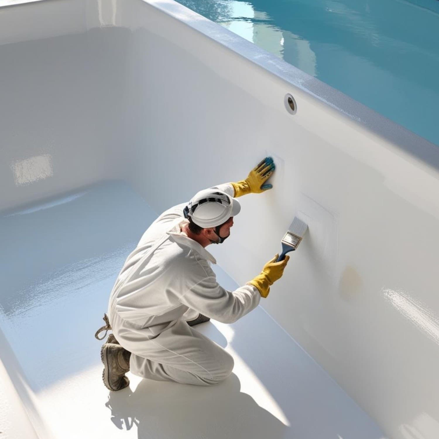 Idropittura Acrilica Specifica per Piscine in Cemento Aquarius - 10