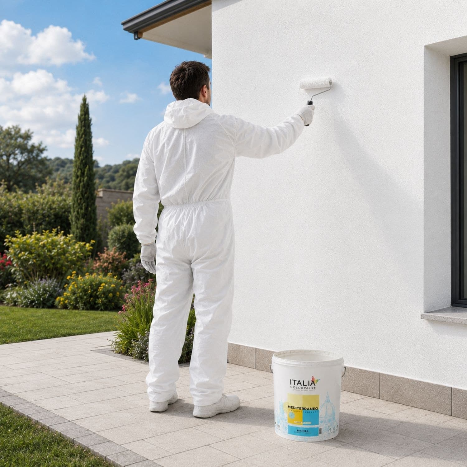 Idropittura Quarzo Elastomerico Termoriflettente Ischia Antialga Bianco Litri 4 - 6