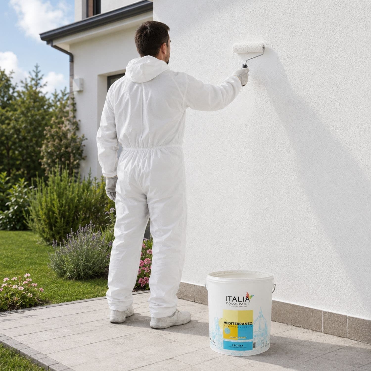 Idropittura Quarzo Elastomerico Termoriflettente Ischia Antialga Bianco Litri 4 - 7