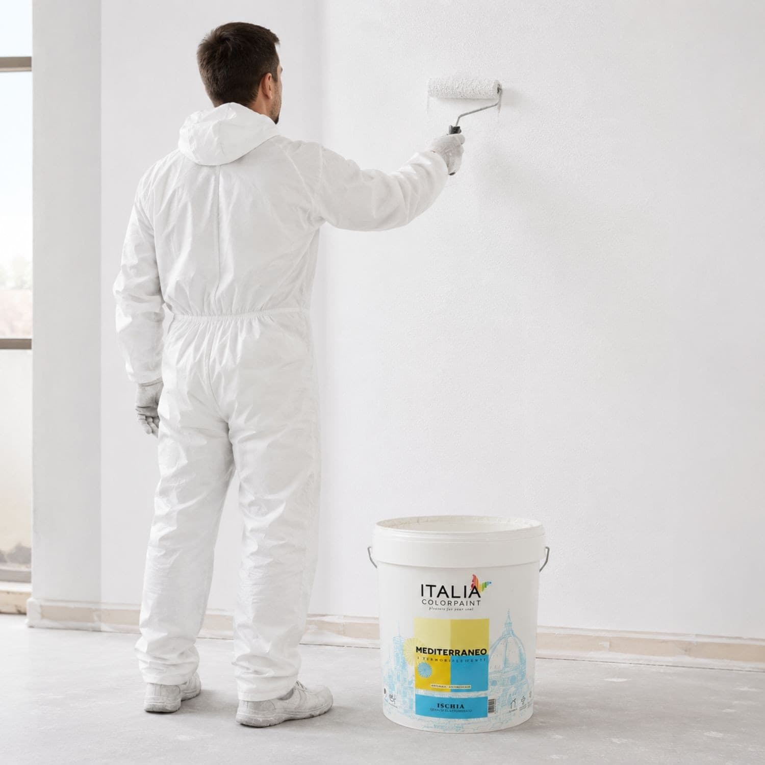 Idropittura Quarzo Elastomerico Termoriflettente Ischia Antialga Bianco Litri 4 - 8