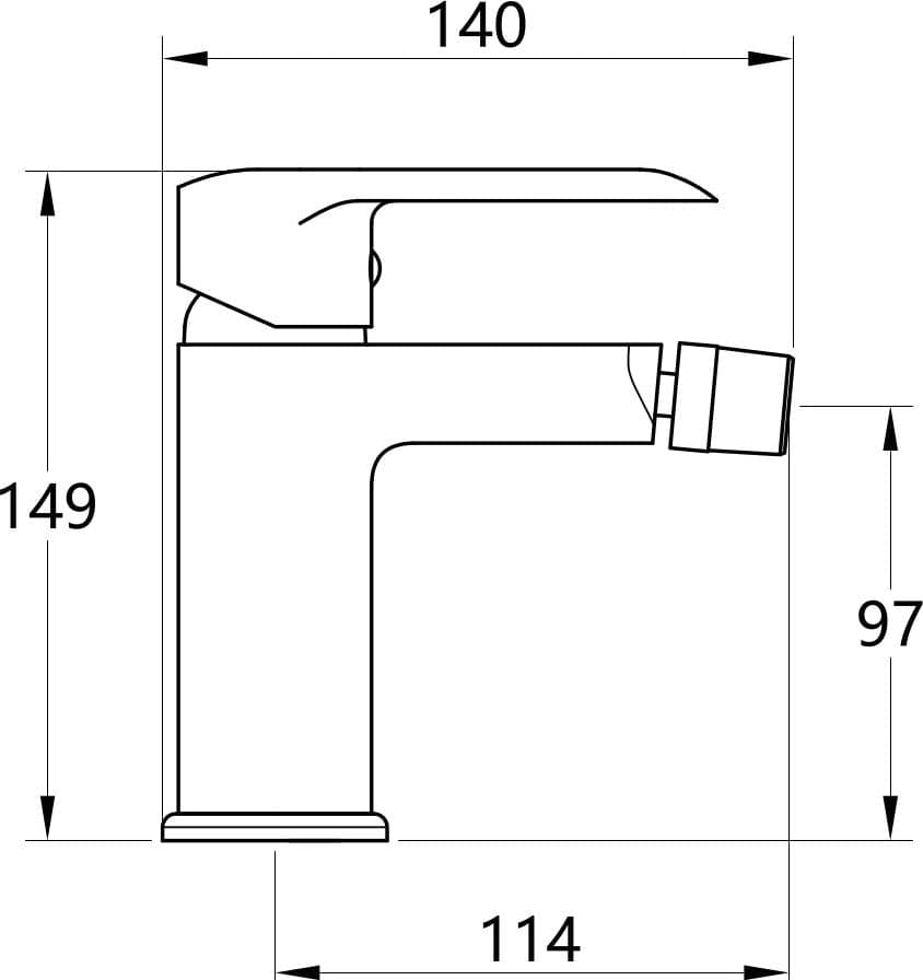 Tris Rubinetti Miscelatori Bidet Lavabo Doccia ad incasso Linea America Cromata - 3