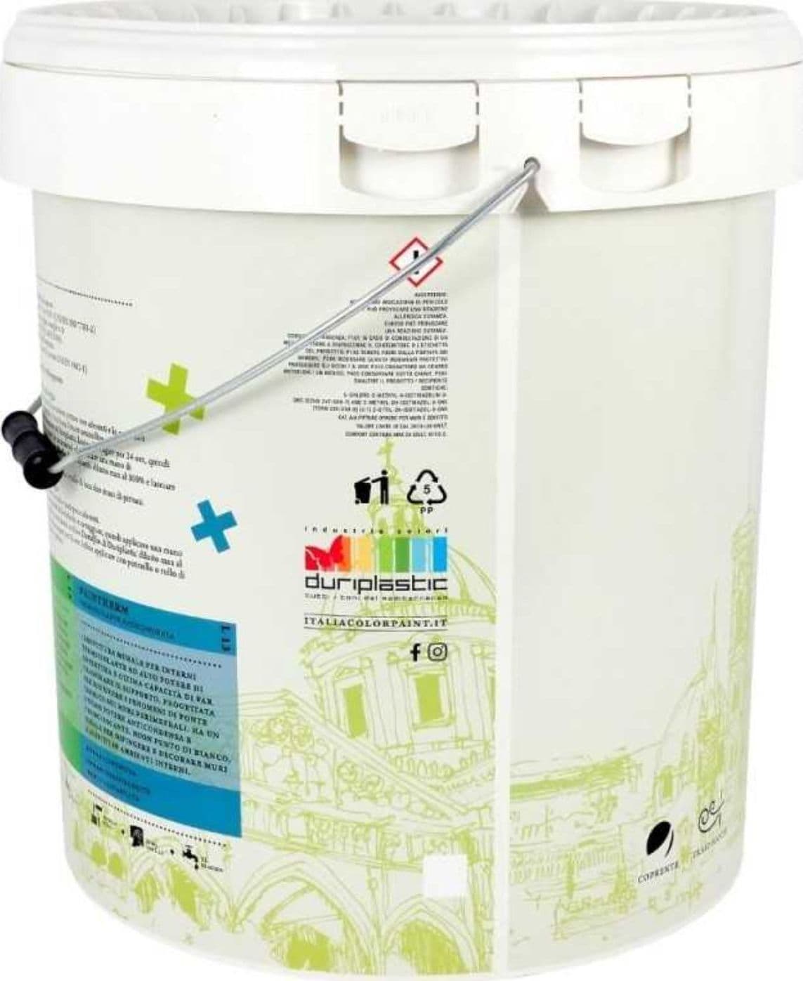 Idropittura Antimuffa Lavabile Fermamuffa Plus Traspirante Bianco Litri 13 - 5