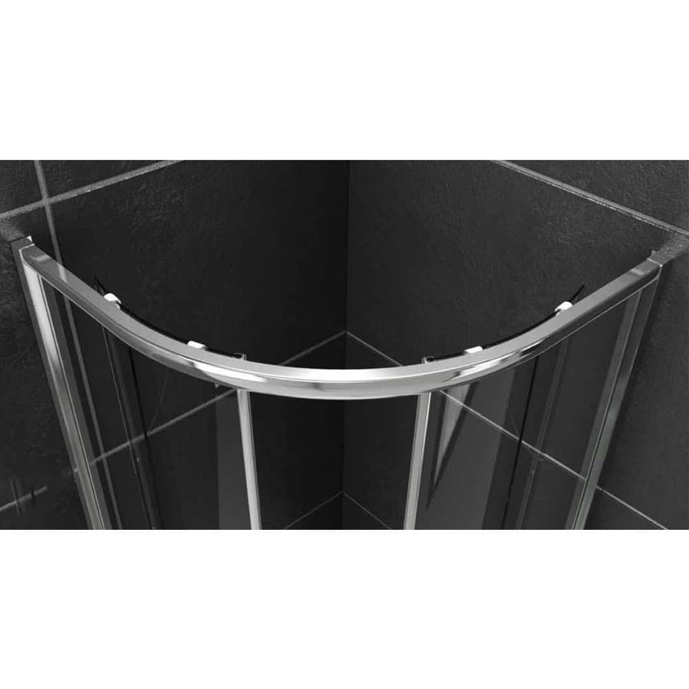 Cabina Doccia Semicircolare Con Ante Scorrevoli In Cristallo Temprato 6mm - 23