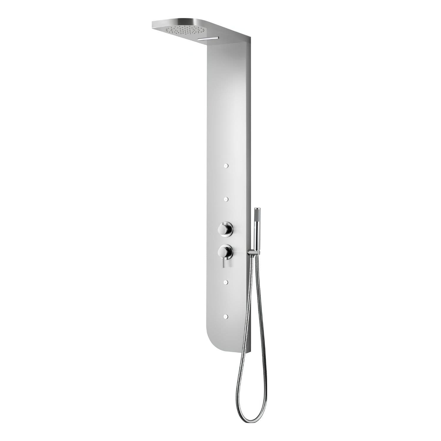 Colonna Doccia acciaio inox 4 funzioni getto a cascata 4 bocchette idro lombari L20xP50xH150 005 - 13