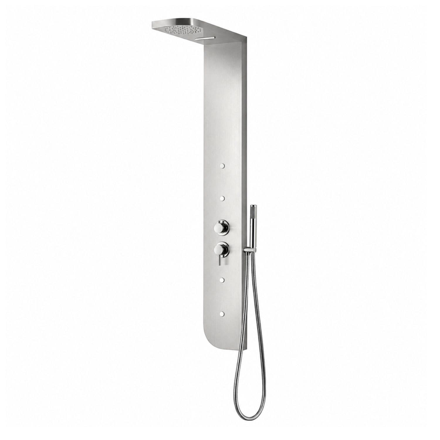 Colonna Doccia acciaio inox 4 funzioni getto a cascata 4 bocchette idro lombari L20xP50xH150 005 - 7