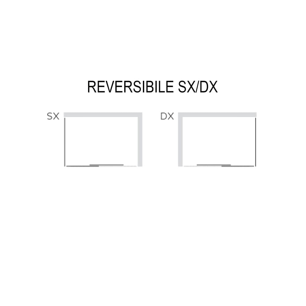Parete Fissa Per Box Doccia Per Porta Scorrevole Slide Bianca - 21